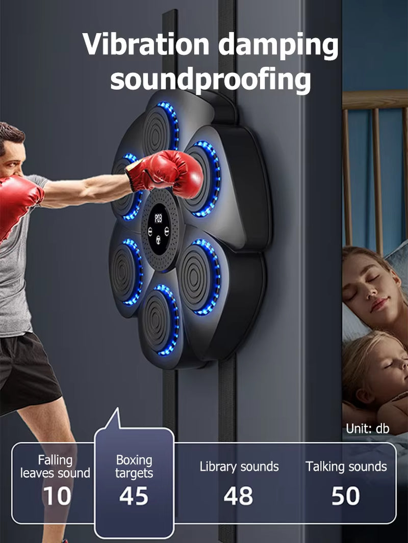 Smart Bluetooth Wall Mounted Boxing Machine, Punching Equipment, Music, Boxing Trainer, Gym, Home, Electronic, New